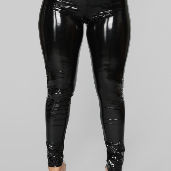 Vinyl Leather Pants - Picture 3 of 3